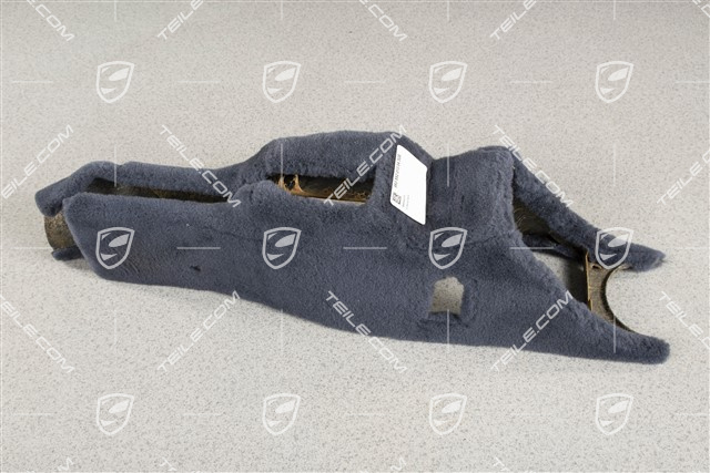Centre console / tunnel, front part, cloth, Midnight blue