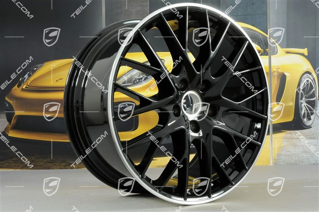 21" Felgensatz Panamera Sport Design, 9,5J x 21 ET71 + 10,5J x 21 ET71, für Winterbetrieb, Felgenstern in schwarz