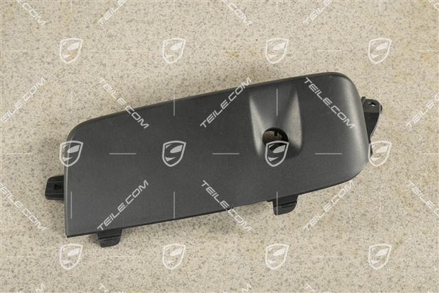 Air inlet / duct / guide cover, lateral, Black matte, PDC, L