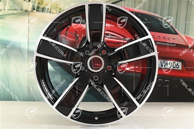 20" Komplet felg Carrera Sport, 8,5J x 20 ET49 + 11,5J x 20 ET56, czarny wysoki połysk