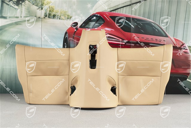 Coupe / Cabrio / Targa, Sitzkissen, hinten, Leder Luxorbeige