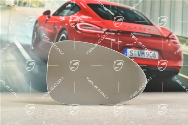 Szkło lusterka drzwi, asferyczne, ściemniane, podgrzewane, R