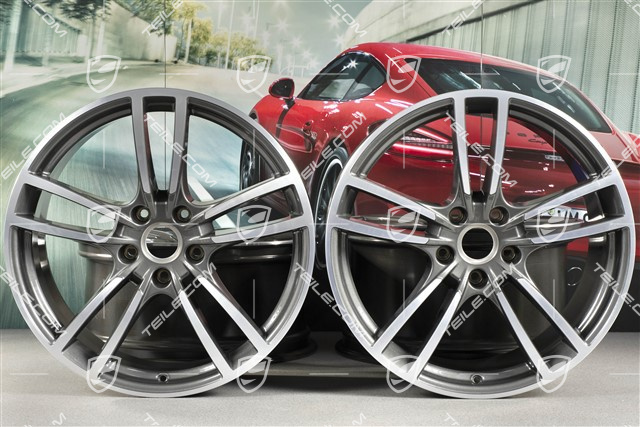 21" Felgensatz Cayenne Turbo, 11J x 21 ET58 + 9,5J x 21 ET46