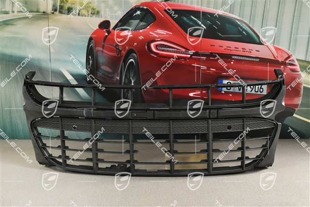 Front bumper, centre ventilation grille with ACC and Park Assist, Black