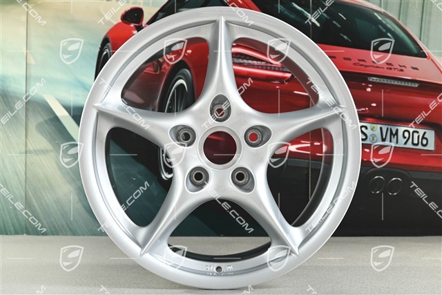 18-inch Carrera wheel set, 8J x 18 ET50 + 10J x 18 ET65