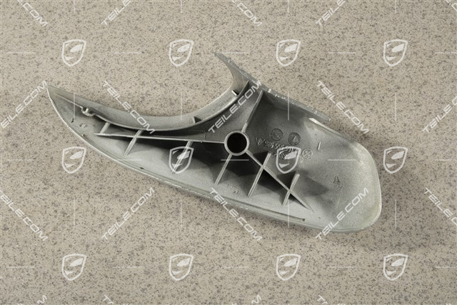 Blenda klamki, tapicerka drzwi, Metal grey, L