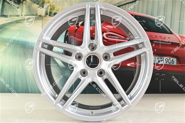 19" Felge Carrera VI, 8,5J x 19 ET50, Brilliantsilber