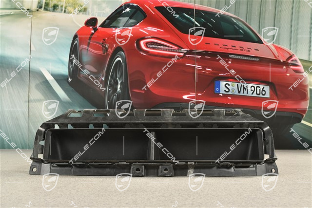 Turbo, Heckstoßtange Luftführung / Lufteinlass, mitte, Schwarzmatt
