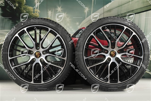 21-inch winter wheels set "Exclusive Design Sport", rims 9,5 J x 21 ET71 + 10,5 J x 21 ET71 + Pirelli Sottozero III winter tires 275/35 R21 + 315/30 R21, black high gloss