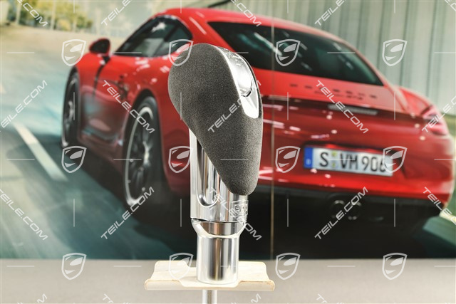 PDK, Wählhebel / Schaltknopf, Alcantara, Schwarz