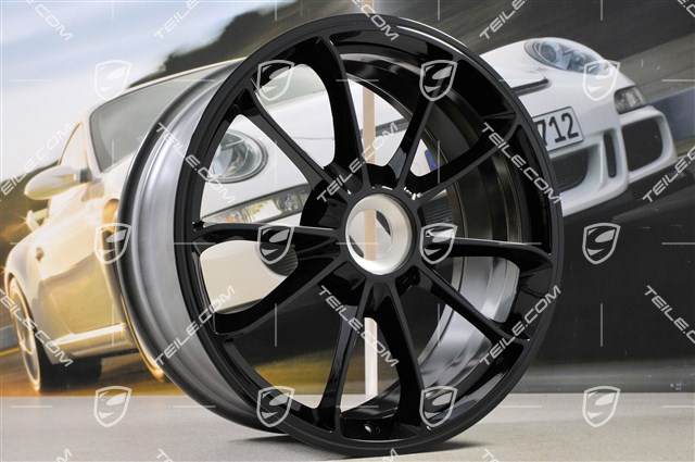 20" Komplet felg GT3, 9J x 20 ET55 + 12J x 20 ET47, kolor czarny (wysoki połysk)