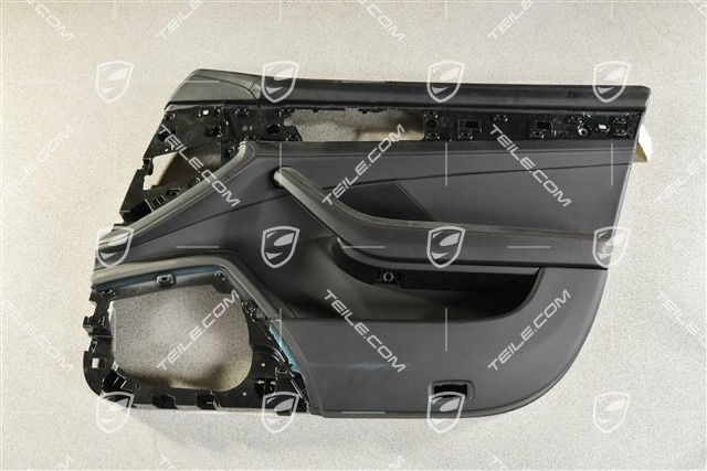 Turverkleidung, vorne, leder/alcantara, Schwarz, R, (beschadigt leder)