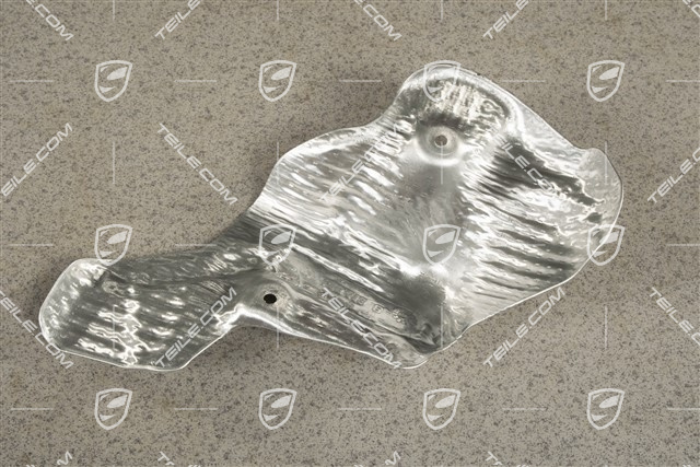 Rear axle subframe heat shield / protection, L