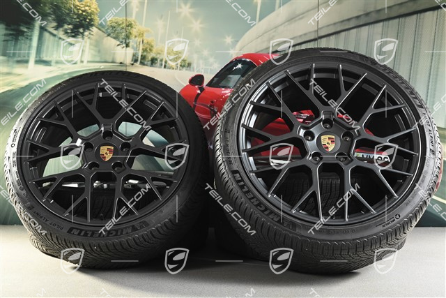 20"+21" RS Spyder Design, koła zimowe, komplet, felgi 8,5J x 20 ET50 + 11J x 21 ET82 + opony zimowe Michelin 245/35 R20 + 305/30 R21, z czujnikami ciśnienia, Anthracite Grey