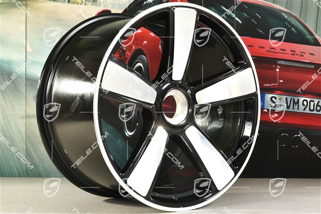 21-inch Sport Classic wheel rim, central lock, 12J x 21 ET70, black high gloss