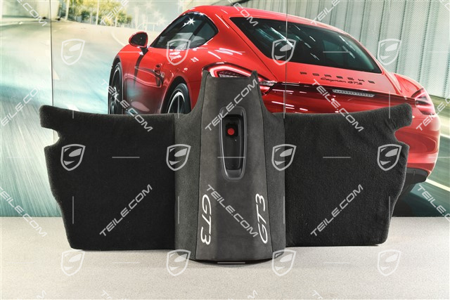GT3RS Clubsport, Sitzmulde Abdeckung, hinten, Schwarz / Silber