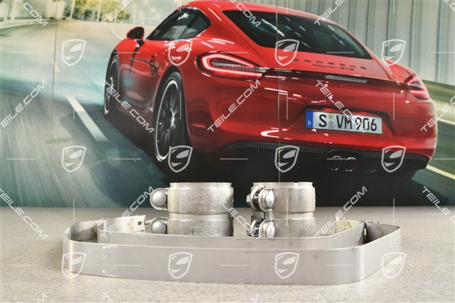 Exhaust silencer  tensioning / restraining strap / clamp set / kit