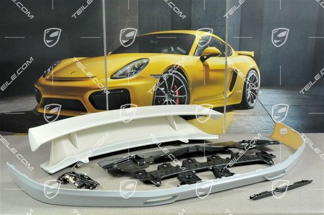Aero Kit Cup Stoßstange vorne + Aero Kit CUP Frontspoiler + Heckspoiler mit Flügel, mit Löcher für Scheinwerferreinigungsanlage und ParkAssistant (PDC)
