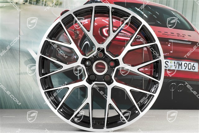 20" Komplet felg RS-Spyder Design, 9J x 20 H2 ET 26 + 10J x 20 ET19 , czarny wysoki połysk