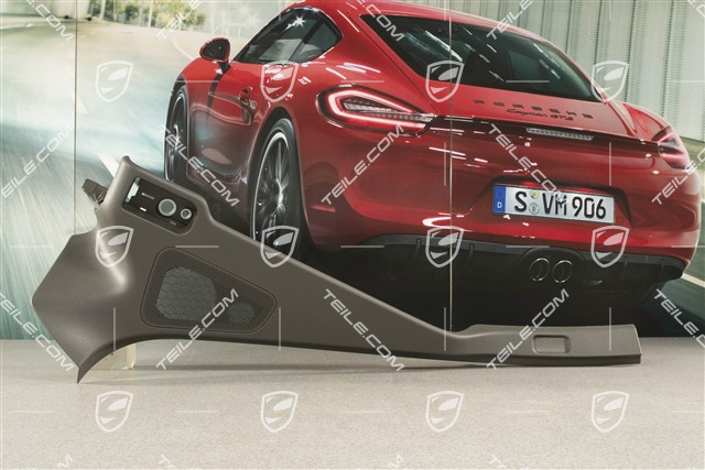 Verkleidung von D-Säule, Kofferraumabdeckung / Rollo, Achatgrau, L