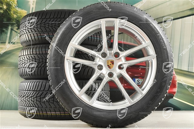20" koła zimowe Cayenne COUPE Sport, komplet, felgi 9J x 20 ET50 + 10,5J x 20 ET55 + opony zimowe Hankook 255/55 R20 + 295/45 R20, z czujnikami ciśnienia