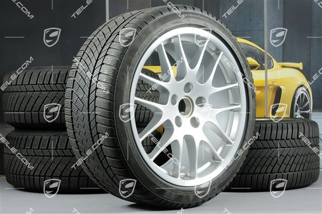 20" RS Spyder Winterräder Satz, Felgen 9,5J x 20 ET65 + 10,5J x 20 ET65 + NEUE Winterreifen Continental 255/40 R20 + 285/35 R20, mit RDK Sensoren