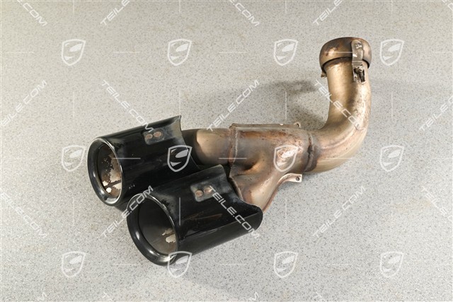 Końcówka rury wydechowej, Standard, Czarna, L