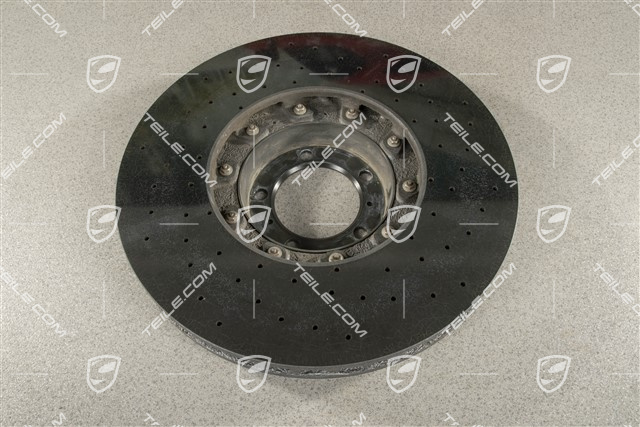 Turbo, PCCB, Keramik Bremsscheibe, Vorne, Schwarz / Gelb Bremssattel, L