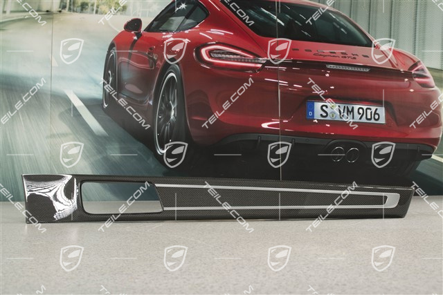 Dekor / Listwa ozdobna tapicerki przednich drzwi, Carbonowe, wykończone w wysokim połysku, R