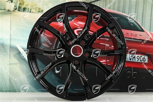 21" Felga Cayenne Exclusive Design, 9,5J x 21 ET46, czarny wysoki połysk