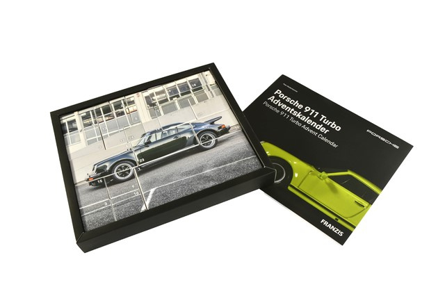 Porsche 911 Turbo advent calendar, car model scale 1:43