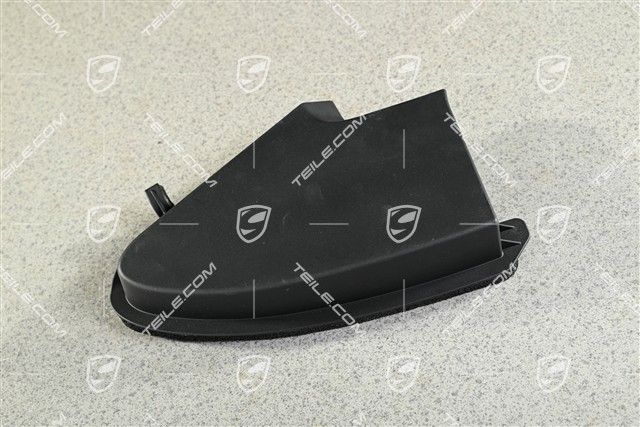 Engine compartment cover, lateral, black