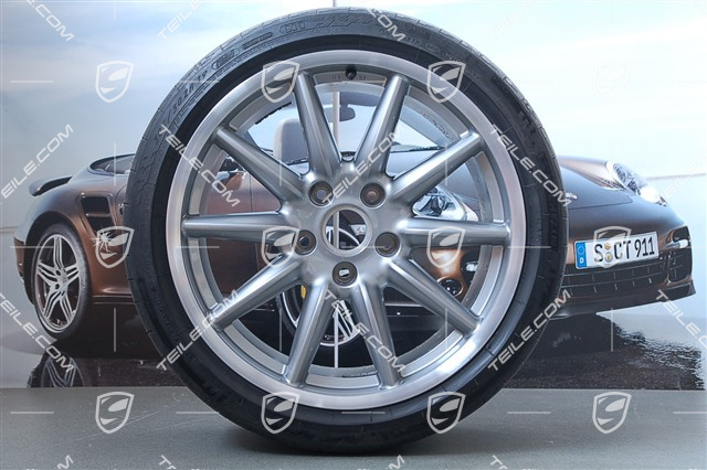 19" Komplet kół letnich Carrera Sport, 8,5J x 19 ET55 + 11,5J x 19 ET67 + NOWE opony letnie 235/35 ZR19 + 305/30 ZR19