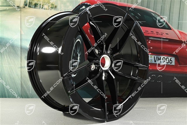 21" Carrera Exclusive Design Felge, 11,5J x 21 ET79, schwarz hochglanz
