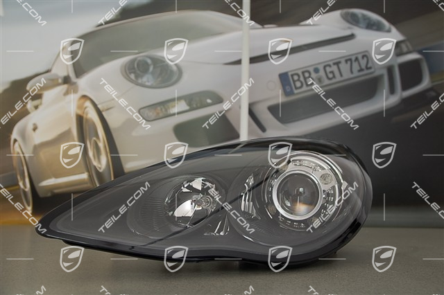 Reflektor xenonowy, bi-xenonowy, Turbo, czarny, L