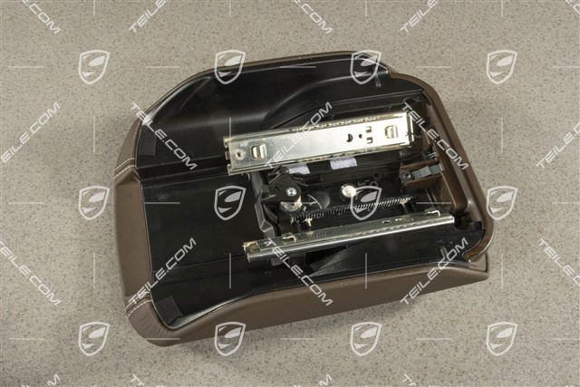 Armlehne/ Mittelkonsole, Deckel / Blende, Leder, Sattelbraun / Crema