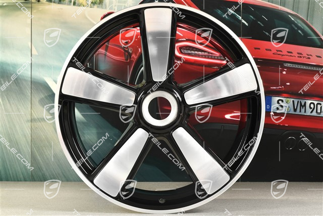 21-inch Sport Classic wheel rim, central lock, 12J x 21 ET70, black high gloss