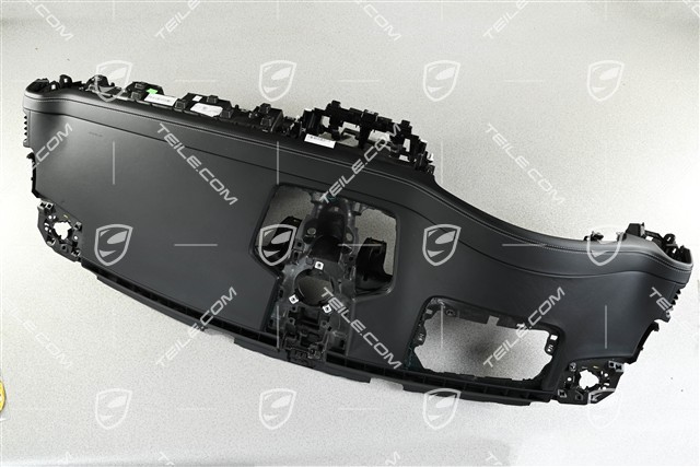 Dashboard / Control panel, upper section, leather, black-chalk, Head-up Display, damaged leather