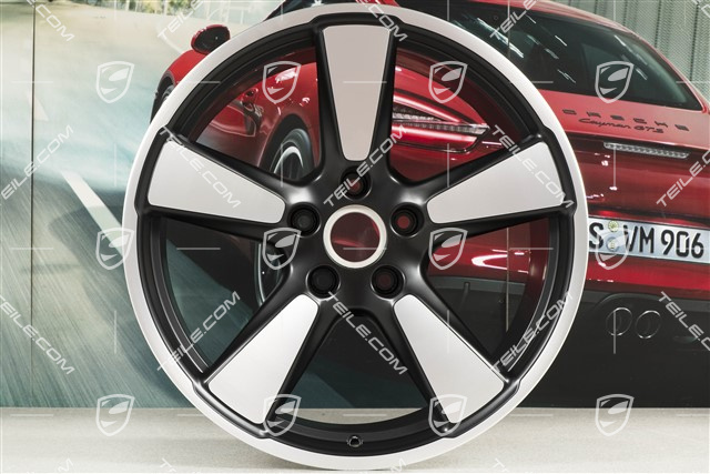 20" Felge Sport Classic "50 Jahre 911", 11,5J x 20 ET48, in Schwarz Seidenmatt