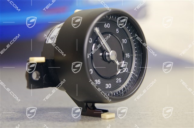 Stoper analogowy, Sport Chrono Paket Plus, czarny mat / galvano silver