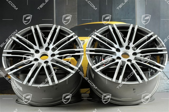 21-inch rims set Turbo III, facelift, 10J x 21 ET50, Titan