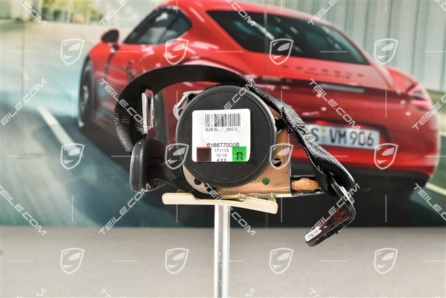 Sicherheitsgurt, hinten, Cabrio/Targa, schwarz, R