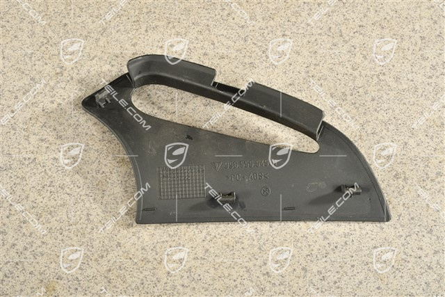 Sicherheitsgurt Abdeckung / Rosette, Lackiert, Schwarz, hinten, Coupe, L