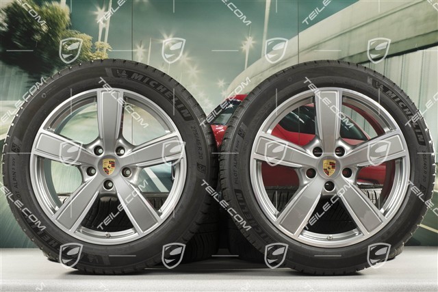 20-inch Cayenne COUPE Sport Classic winter wheel set, rims 9J x 20 ET50 + 10,5J x 20 ET55 + Michelin winter tyres 275/45 R20 + 305/40 R20, with TPMS