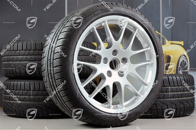 20" RS Spyder Winterräder Satz, Felgen 9,5J x 20 ET65 + 10,5J x 20 ET65 + NEUE Pirelli Winterreifen 255/40 R20 + 285/35 R20, mit RDK Sensoren