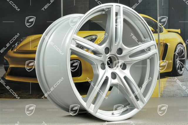 20" Felgensatz Panamera Turbo, 9,5J x 20 ET71 + 11,5J x 20 ET68, Brilliantchromlack