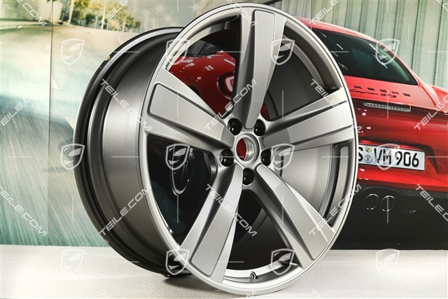 21-inch wheel rim "Exclusive Sport Design" 9,5J x 21 ET27, platinum satin matt