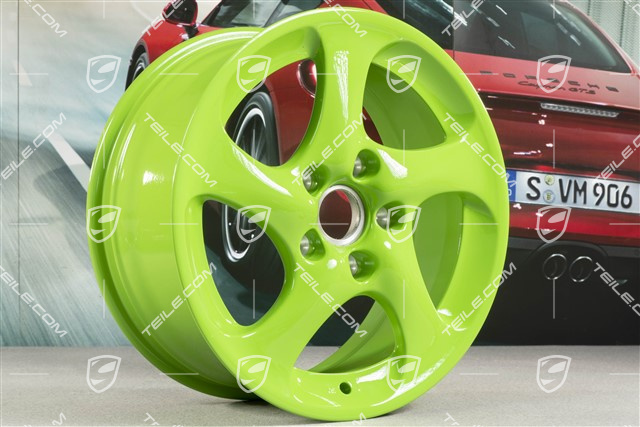 18-inch Turbo Look II wheel, 8J x 18 ET50, Lizard green