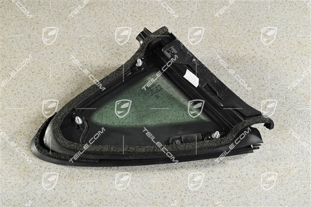 Seitenscheibe, hinten, Wärmeschutzglas, Zierleiste Rallyschwarz, R