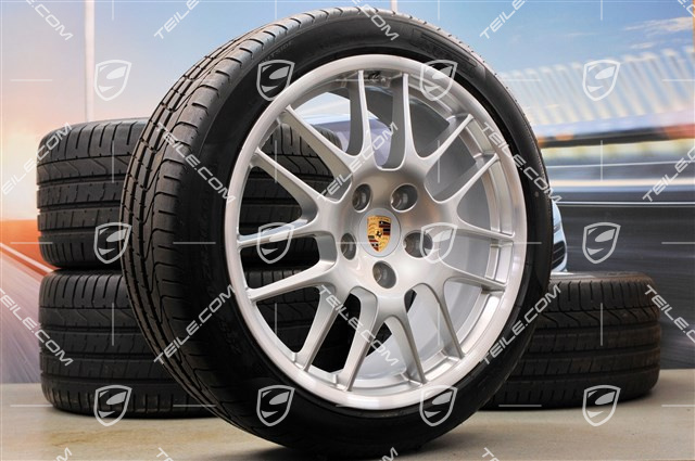 20" RS Spyder Sommerräder Satz, Felgen vorne 9,5J x 20 ET65 + hinten 11J x 20 ET68 + Pirelli PZero Sommerreifen 255/40 ZR20 + 295/35 ZR20, mit RDK Sen